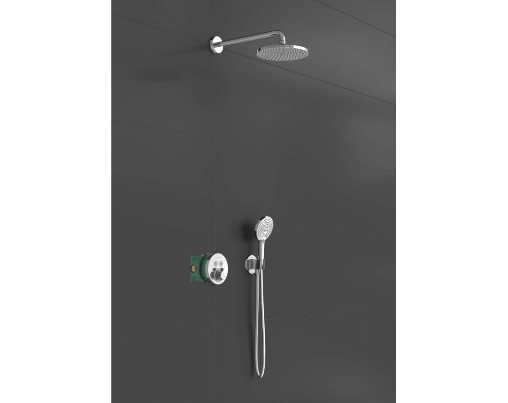 Sprchový systém s termostatom ShowerSelect S pod omietku , RAINDANCE S, chróm