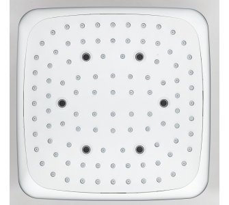 sprchová hlavica štvorcová 220x220mm, plast, chróm-biela, CAMACARI