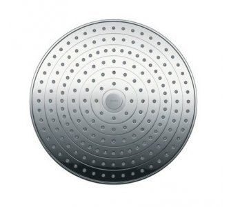 Tanierová horná sprcha 300 2jet so sprchovým ramenem 390 mm,Raindance Select S, biela/chróm