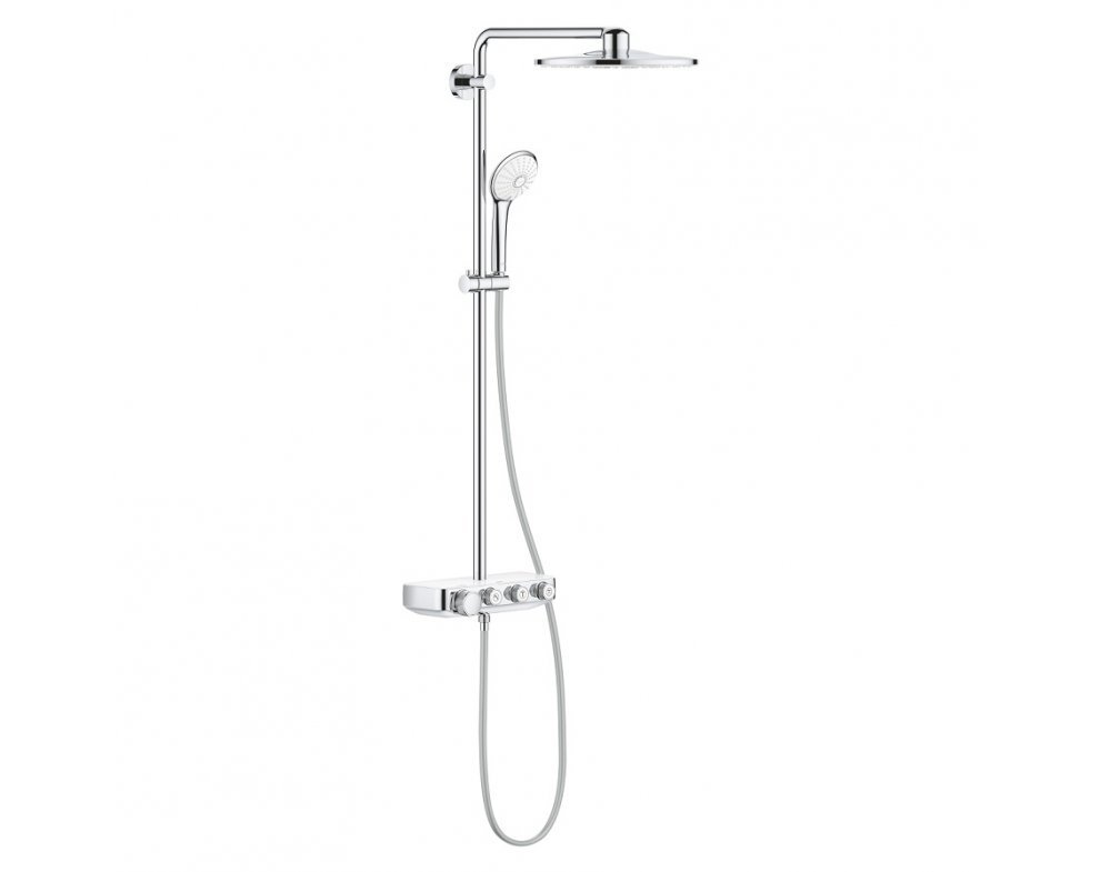 Sprchový systém 310 DUO s termostatom, EUPHORIA SMARTCONTROL, mesačná biela 