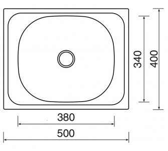 drez nerezový Sinks CLASSIC 500 M 0,5mm matný