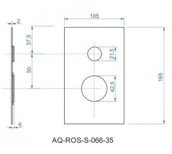 batéria AQS sprchová podomietková pre 2 odberné miesta, s AQ-boxom, CINQUE