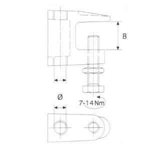 nosná svorka TKL M10 0 - 20mm (88821700010)