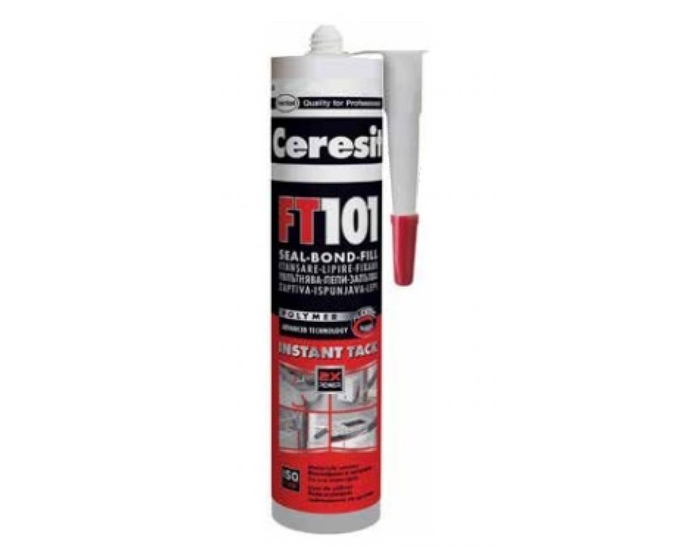 Ceresit FT 101 - Lepiaci tmel na všetky materiáli - biely, 280 ml