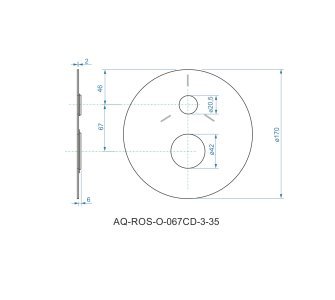 batéria AQS sprchová podomietková pre 3 odberné miesta, s AQ-boxom a s keramickým prepínačom, DAKOTA